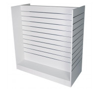 GH-1200 Гондола Н-образная, напольная, белая (2эл.) 1240х604х1310мм, (МДФ/ЛДСП), пазы 100 мм