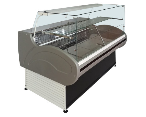 Универсальная витрина Иней 8МПС (-6...+6С) прямое стекло 1315х1030х1200мм