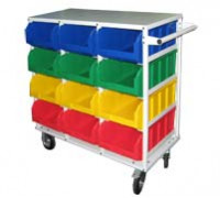 Мобильная стеллаж-стойка для  V-4