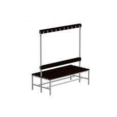 Скамья гардеробная двусторонняя с вешалкой С-2000 Липа