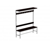 Скамья гардеробная с вешалкой и полкой под головные уборы С-2000 Липа