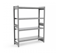 Стеллаж грузовой СГР оцинкованный 2000х1800х500 4 яруса
