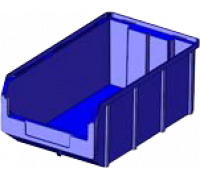 V-3 9,4 литр, синий, Пластиковый ящик
