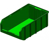 V-4, зеленый Пластиковый ящик 502*305*184