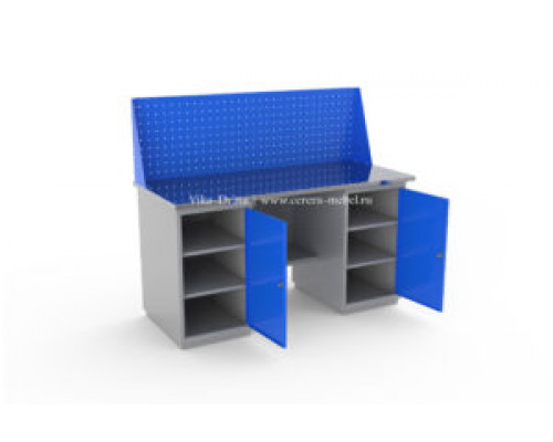 Верстак двухтумбовый ВС-1600/Т1/Т1 №611