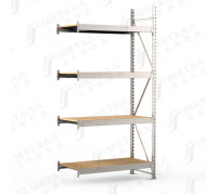 SGR-V-Zn-ДСП 1284-2.5 ДС стеллаж оцинкованный до 500 кг на ярус ДСП полка