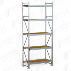 SGR-V-Zn-ДСП 1285-3.0 стеллаж оцинкованный до 500 кг на ярус ДСП полка