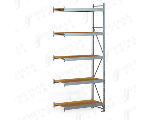 SGR-V-Zn-ДСП 1865-3.0 ДС стеллаж оцинкованный до 500 кг на ярус ДСП полка