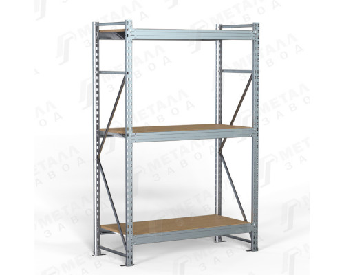 SGR-V-Zn-ДСП 1883-2.0 стеллаж оцинкованный до 500 кг на ярус ДСП полка