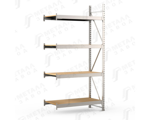 SGR-V-Zn-ДСП 1884-2.5 ДС стеллаж оцинкованный до 500 кг на ярус ДСП полка