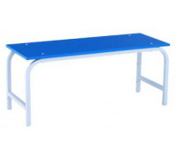 Скамья гардеробная 1000 (ЛДСП) красный/синий