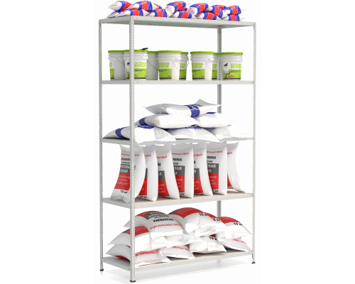 СТФ Стеллаж 1565-2,5 до 100 кг на полку