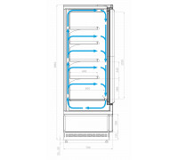 Горка морозильная Carboma FC 20-07 VL 1,0-1 0300 Standart (фронт X5L) версия 2.0 9006-9005