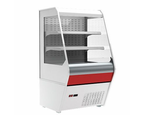 Холодильная горка гастрономическая Carboma F13-07 VM 0,7-2 0020 стеклопакет (Carboma 1260/700 ВХСп-0,7, индивидуальное исполнение)