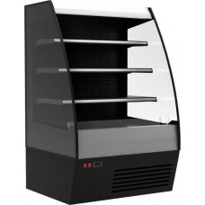 Холодильная горка гастрономическая Carboma F16-08 VM 1,3-2 0200 тонир.cтеклопакет (Carboma 1600/875 ВХСп-1,3) (9005 цвет черный)