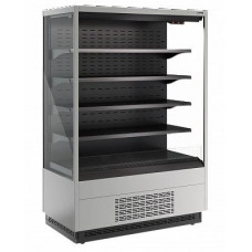 Холодильная горка гастрономическая Carboma FC20-07 VM 1,3-2 версия 2.0 ночная шторка (9006-9005)