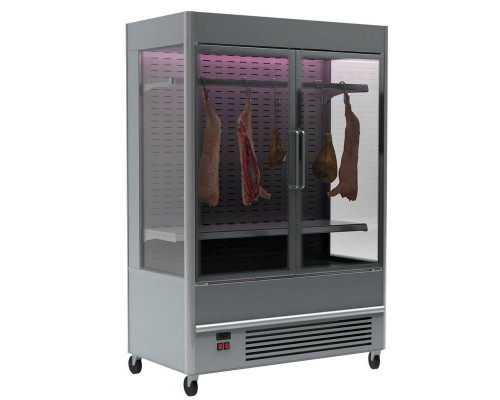 Холодильная горка мясная Carboma FC20-07 VV 1,0-3 X7 (распашные двери структурный стеклопакет) (цвет по схеме)