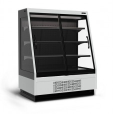 Холодильная горка универсальная Carboma F16-08 VV 1,0-1 Standart фронт X1 версия 2.0 (9006-9005)