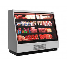 Холодильная горка универсальная Carboma F16-08 VV 1,9-1 0030 Standart фронт X1 версия 2.0 (9006-9005)