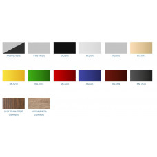 Холодильная горка универсальная Carboma FC20-07 VV 0,6-1 0030 Standart фронт X1 бок металл с зеркалом версия 2.0 (9006-9005)