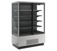 Холодильная горка универсальная Carboma FC20-07 VV 1,3-1 Standart фронт X1 версия 2.0 (9006-9005)