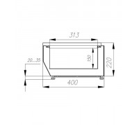 Холодильная витрина для ингредиентов Carboma IDO (A40) SM 1,4 (VTi3-G (GN1/3))
