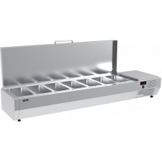 Холодильная витрина для ингредиентов Carboma IKI A30 SM 1,6 с крышкой (7 GN1/4)