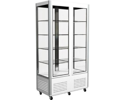 Шкаф кондитерский Carboma D4 VM 800-1 (R800C) (цвет по схеме, 2 дв,стекл полки)