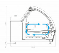 Витрина для мороженого Carboma JOY 2 I83 VL 1,2-1 (0430)