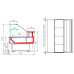 Витрина холодильная Carboma GC110 SM 1,5-1 (с боковинами) (0011-9006)