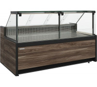 Витрина холодильная Carboma GC111 VM 3,75-1 (динамика, 1008 Темный дуб)