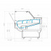 Витрина холодильная Carboma GC120 VM 2,5-1 KombiLux (динамика, цвет по схеме)