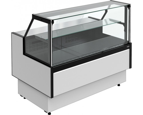 Витрина холодильная Carboma GC95 VM 1,5-1 версия 2.0 выдвижные поддоны, с боковинами, 9006-0430