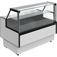 Витрина холодильная Carboma GC95 VM 1,5-1 версия 2.0 выдвижные поддоны, с боковинами, 9006-9005