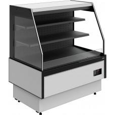 Витрина холодильная Carboma GC95 VM 1,5-2 версия 2.0 горка, без боковин, 9006-9005