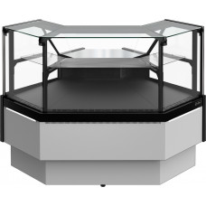 Витрина холодильная Carboma GC95 VM 5-1 версия 2.0 внешний угол, с боковинами, 9006-0430