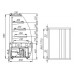 Витрина кондитерская Carboma K70 VM 1,3-1 Light цвет по схеме (стандарт)