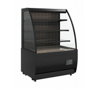 Витрина кондитерская Carboma K70 VM 1,3-2 Standart открытая, горка версия 2.0 (9005)