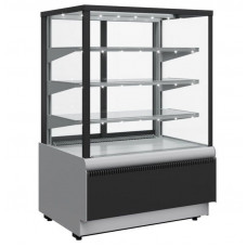 Витрина кондитерская Carboma KC70 VH 0,9-1 Light Chocolate 9006-9005 (ВХСв-0,9д Carboma Cube Техно для шоколада)