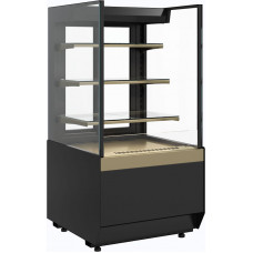 Витрина кондитерская Carboma KC70 VM 0,6-2 Standart версия 2.0 открытая, без боковин, 9005-0109, дверь слайдер