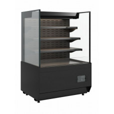 Витрина кондитерская Carboma KC70 VM 1,3-2 Standart открытая, горка прямая боковина версия 2.0 (9005)