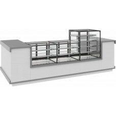 Витрина кондитерская Carboma KC71-110 VV 0,9-1 BUILT-IN (9005)