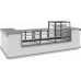 Витрина кондитерская Carboma KC71-110 VV 0,9-1 BUILT-IN (9005)