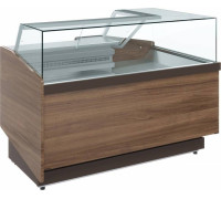 Витрина кондитерская Carboma KC82 SM-5 02 (модуль левый) (1008 темный дуб)
