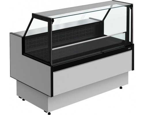 Витрина морозильная Carboma GC85 SL 1,25-1 с боковинами, 9006-9005