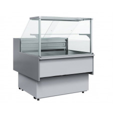 Витрина нейтральная напольная Carboma GC110 N 1,5-1 (с боковинами) (0011-9006)