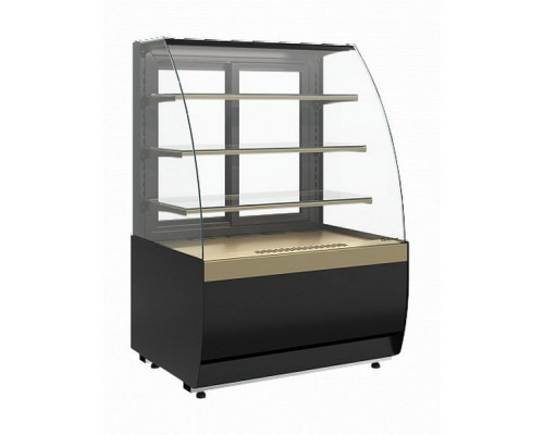 Витрина нейтральная напольная Carboma K70 N 0,9-1 Light версия 2.0 (9005-0109)