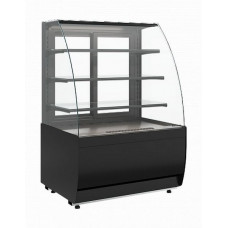 Витрина нейтральная напольная Carboma K70 N 1,3-1 Light версия 2.0 (9005)