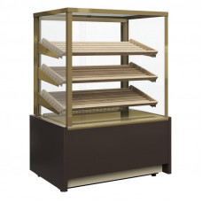 Витрина нейтральная напольная Carboma KC70 N 0,6-1 Light Bread 0102-0109 (со стеклом)