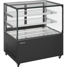 Витрина нейтральная напольная Carboma KC71-110 N 0,6-1 (9005)